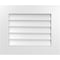 Ekena Millwork Vertical Surface Mount PVC Gable Vent: Non-Functional, w/ 3-1/2"W x 1"P Standard Frame, 24"W x 20"H GVPVE24X2001SN - alternate 1
